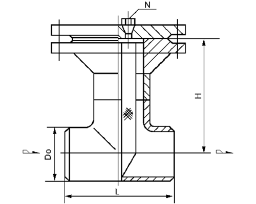 T型对焊连接直通式过滤器（DGTI-W型）